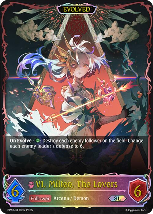 VI. Milteo, The Lovers (Evolved) (SL) (BP10-SL19EN) [Gods of the Arcana] - Bushiroad - Card Brawlers | Quebec | Canada |