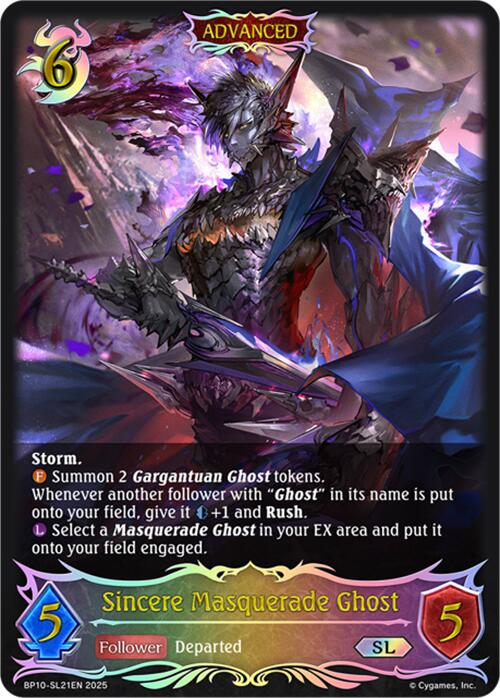 Sincere Masquerade Ghost (SL) (BP10-SL21EN) [Gods of the Arcana] - Bushiroad - Card Brawlers | Quebec | Canada |