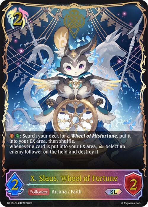 X. Slaus, Wheel of Fortune (SL) (BP10-SL24EN) [Gods of the Arcana] - Bushiroad - Card Brawlers | Quebec | Canada |