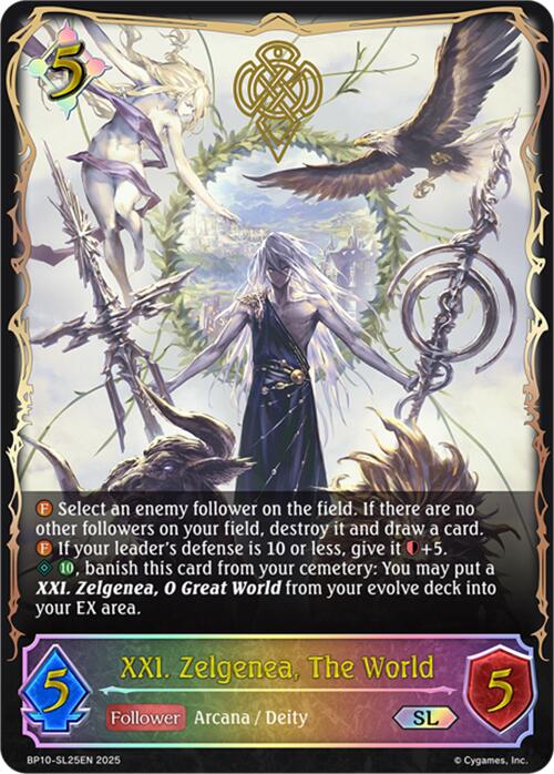 XXI. Zelgenea, The World (SL) (BP10-SL25EN) [Gods of the Arcana] - Bushiroad - Card Brawlers | Quebec | Canada |
