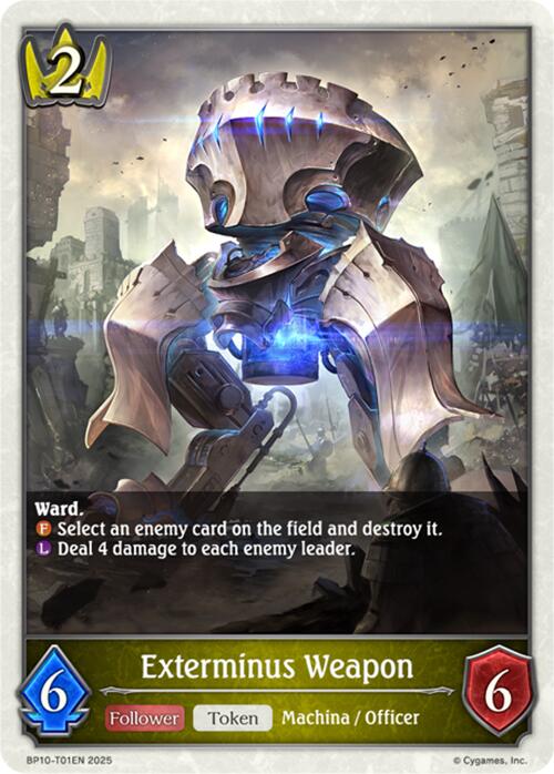 Exterminus Weapon (BP10-T01EN) [Gods of the Arcana] - Bushiroad - Card Brawlers | Quebec | Canada |