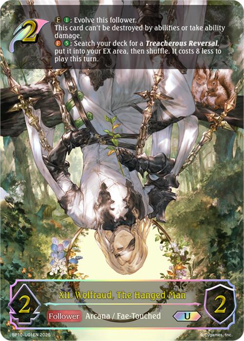 XII. Wolfraud, The Hanged Man (U) (BP10-U01EN) [Gods of the Arcana] - Bushiroad - Card Brawlers | Quebec | Canada |