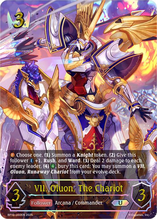 VII. Oluon, The Chariot (U) (BP10-U02EN) [Gods of the Arcana] - Bushiroad - Card Brawlers | Quebec | Canada |