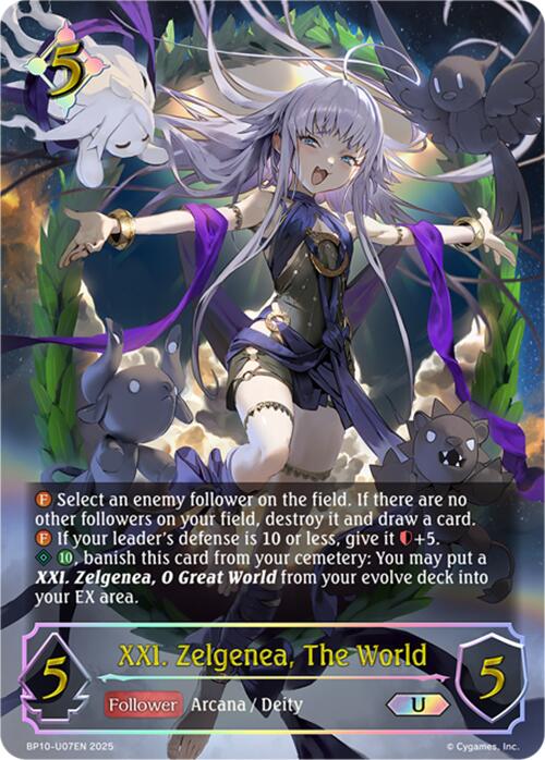 XXI. Zelgenea, The World (U) (BP10-U07EN) [Gods of the Arcana] - Bushiroad - Card Brawlers | Quebec | Canada |