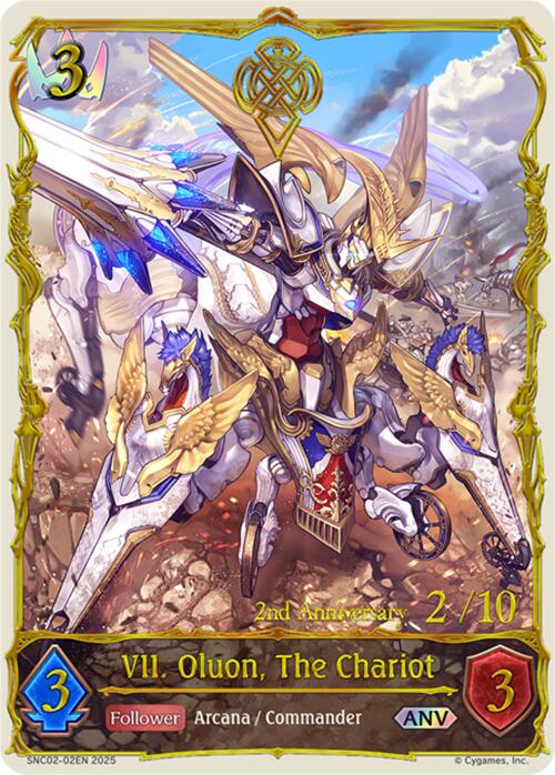 VII. Oluon, The Chariot (ANV) (SNC02-02EN) [Gods of the Arcana] - Bushiroad - Card Brawlers | Quebec | Canada |