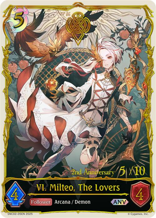 VI. Milteo, The Lovers (ANV) (SNC02-05EN) [Gods of the Arcana] - Bushiroad - Card Brawlers | Quebec | Canada |