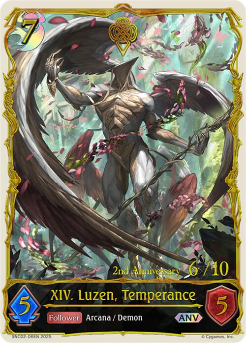 XIV. Luzen, Temperance (ANV) (SNC02-06EN) [Gods of the Arcana] - Bushiroad - Card Brawlers | Quebec | Canada |