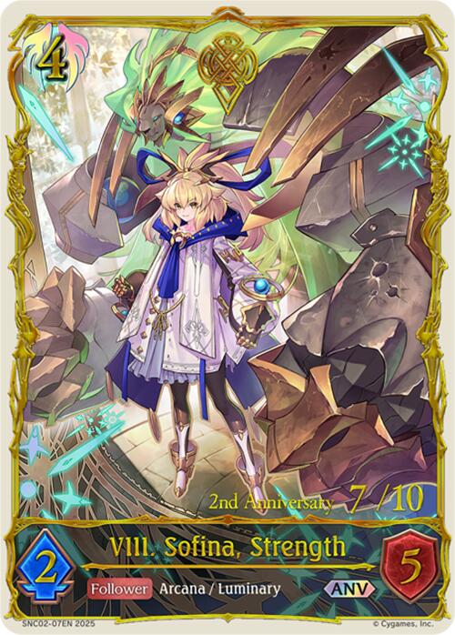 VIII. Sofina, Strength (ANV) (SNC02-07EN) [Gods of the Arcana] - Bushiroad - Card Brawlers | Quebec | Canada |