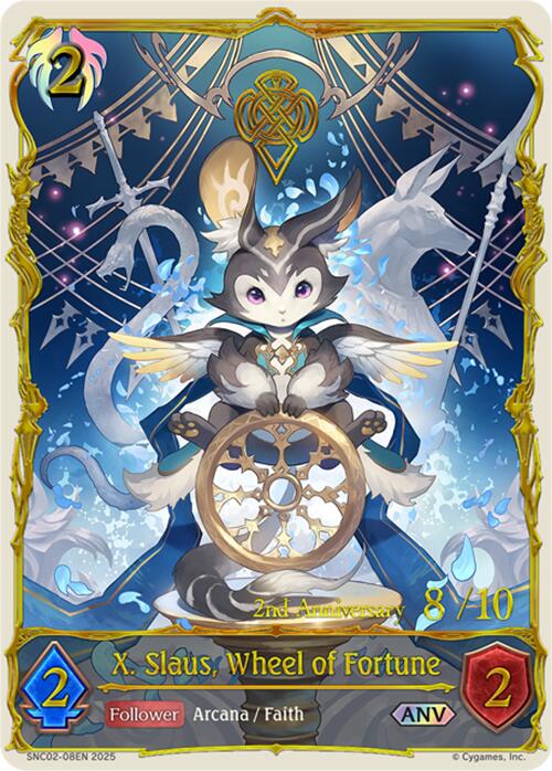 X. Slaus, Wheel of Fortune (ANV) (SNC02-08EN) [Gods of the Arcana] - Bushiroad - Card Brawlers | Quebec | Canada |