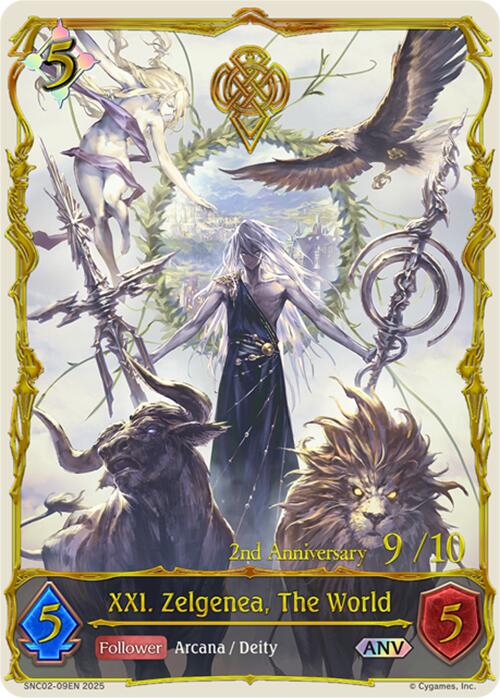 XXI. Zelgenea, The World (ANV) (SNC02-09EN) [Gods of the Arcana] - Bushiroad - Card Brawlers | Quebec | Canada |