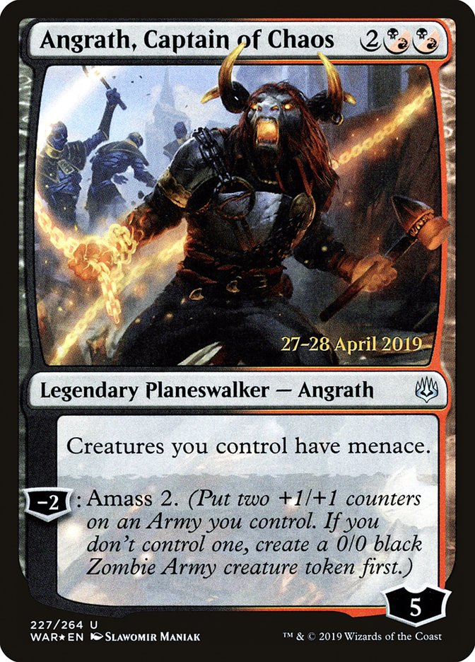 Angrath, Captain of Chaos [War of the Spark Prerelease Promos] - Magic: The Gathering - Card Brawlers | Quebec | Canada |