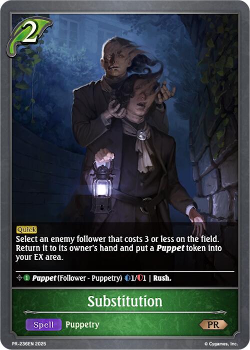 Substitution (PR-236EN) [Promotional Cards] - Bushiroad - Card Brawlers | Quebec | Canada |