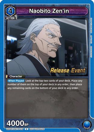 Naobito Zen'in (UEPR/JJK-3-016) - UEX02BT Jujutsu Kaisen Vol2 Release Event Cards - UEX02BT: Jujutsu Kaisen Vol.2 Release Event Cards - Card Brawlers | Quebec | Canada |