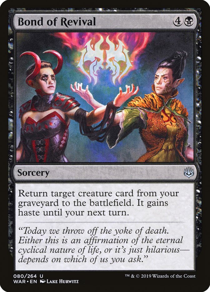Bond of Revival [War of the Spark] - Magic: The Gathering - Card Brawlers | Quebec | Canada |