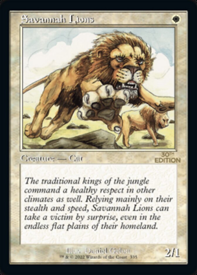Savannah Lions (Retro) [30th Anniversary Edition] - Magic: The Gathering - Card Brawlers | Quebec | Canada |