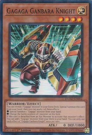 Gagaga Ganbara Knight [DUAD-EN002] Super Rare - Yu-Gi-Oh! - Card Brawlers | Quebec | Canada |