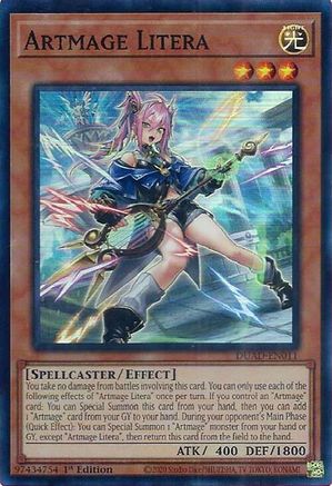 Artmage Litera [DUAD-EN011] Super Rare - Yu-Gi-Oh! - Card Brawlers | Quebec | Canada |