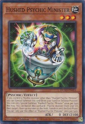 Hushed Psychic Minister [DUAD-EN014] Common - Yu-Gi-Oh! - Card Brawlers | Quebec | Canada |