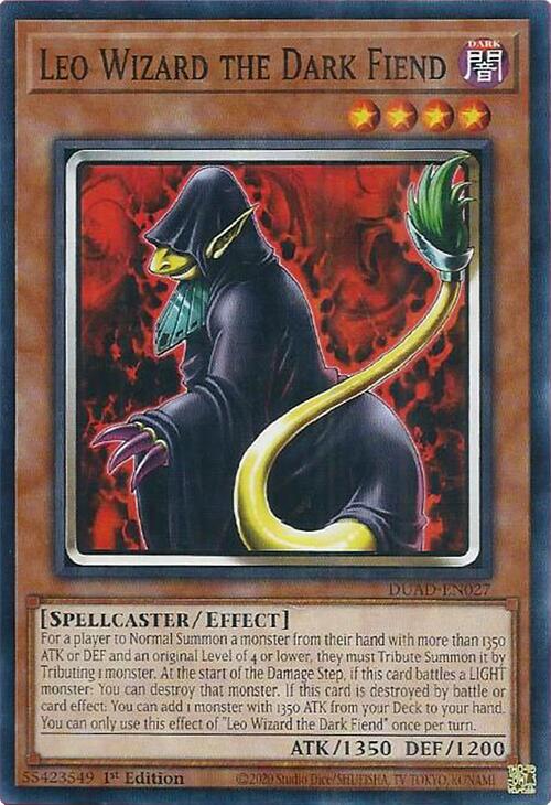 Leo Wizard the Dark Fiend [DUAD-EN027] Common - Yu-Gi-Oh! - Card Brawlers | Quebec | Canada |