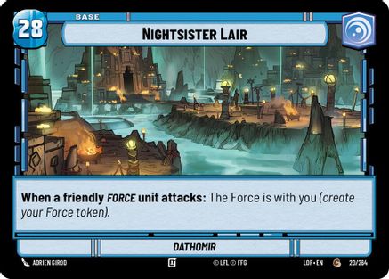 Nightsister Lair // Experience (020/264 // T01/T03) (020/264 // T01/T03) [Legends of the Force] - Fantasy Flight Games - Card Brawlers | Quebec | Canada |
