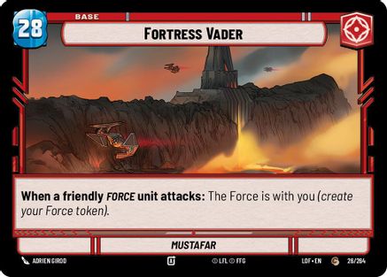 Fortress Vader // Force (026/264 // T03/T03) (026/264 // T03/T03) [Legends of the Force] - Fantasy Flight Games - Card Brawlers | Quebec | Canada |