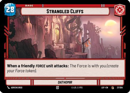 Strangled Cliffs // Force (027/264 // T03/T03) (027/264 // T03/T03) [Legends of the Force] - Fantasy Flight Games - Card Brawlers | Quebec | Canada |
