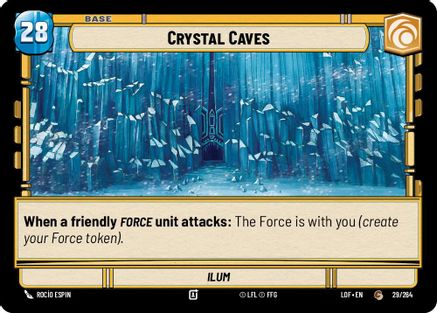 Crystal Caves // Experience (293/264 // T01/T03) (029/264 // T01/T03) [Legends of the Force] - Fantasy Flight Games - Card Brawlers | Quebec | Canada |