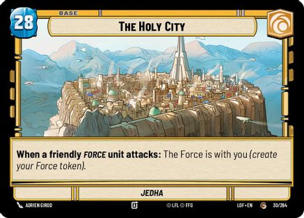 The Holy City // Force (030/264 // T03/T03) (030/264 // T03/T03) [Legends of the Force] - Fantasy Flight Games - Card Brawlers | Quebec | Canada |
