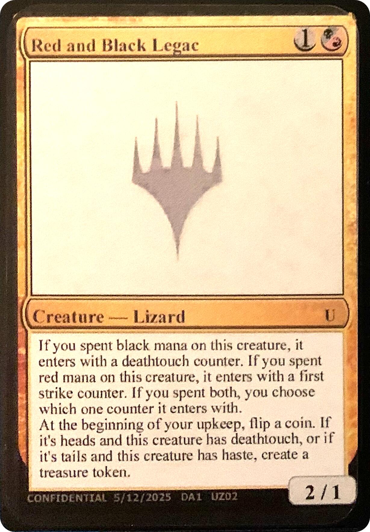 Red and Black Legac [Unknown Event] - Magic: The Gathering - Card Brawlers | Quebec | Canada |