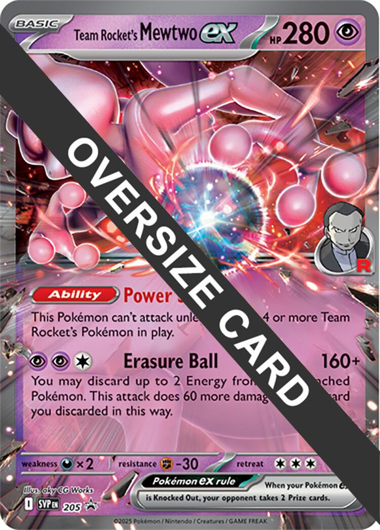 Team Rocket's Mewtwo ex (205) (Jumbo Card) [Scarlet & Violet: Black Star Promos] - Pokémon - Card Brawlers | Quebec | Canada |