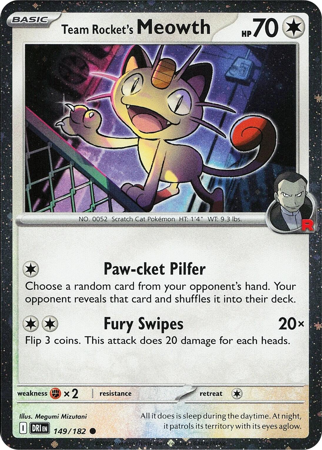 Team Rocket's Meowth (149/182) (Cosmos Holo) [Miscellaneous Cards] - Pokémon - Card Brawlers | Quebec | Canada |