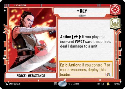 Rey (012/264) - Nobody (012/264) [Legends of the Force] - Fantasy Flight Games - Card Brawlers | Quebec | Canada |