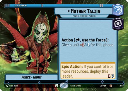 Mother Talzin - Power Through Magick (266) (Hyperspace) (266) [Legends of the Force] - Fantasy Flight Games - Card Brawlers | Quebec | Canada |