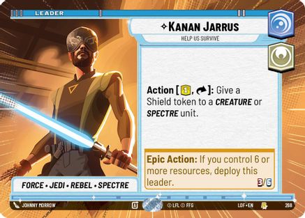 Kanan Jarrus - Help Us Survive (268) (Hyperspace) (268) [Legends of the Force] - Fantasy Flight Games - Card Brawlers | Quebec | Canada |