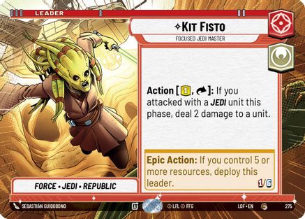 Kit Fisto - Focused Jedi Master (275) (Hyperspace) (276) [Legends of the Force] - Fantasy Flight Games - Card Brawlers | Quebec | Canada |