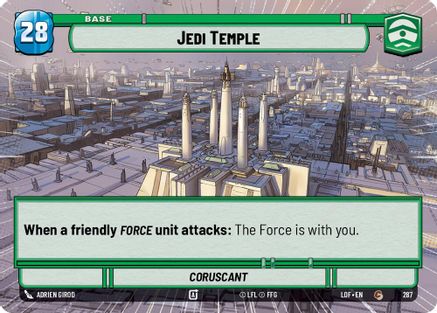 Jedi Temple // Shield (287 // t02) (Hyperspace) (287 // T02) [Legends of the Force] - Fantasy Flight Games - Card Brawlers | Quebec | Canada |