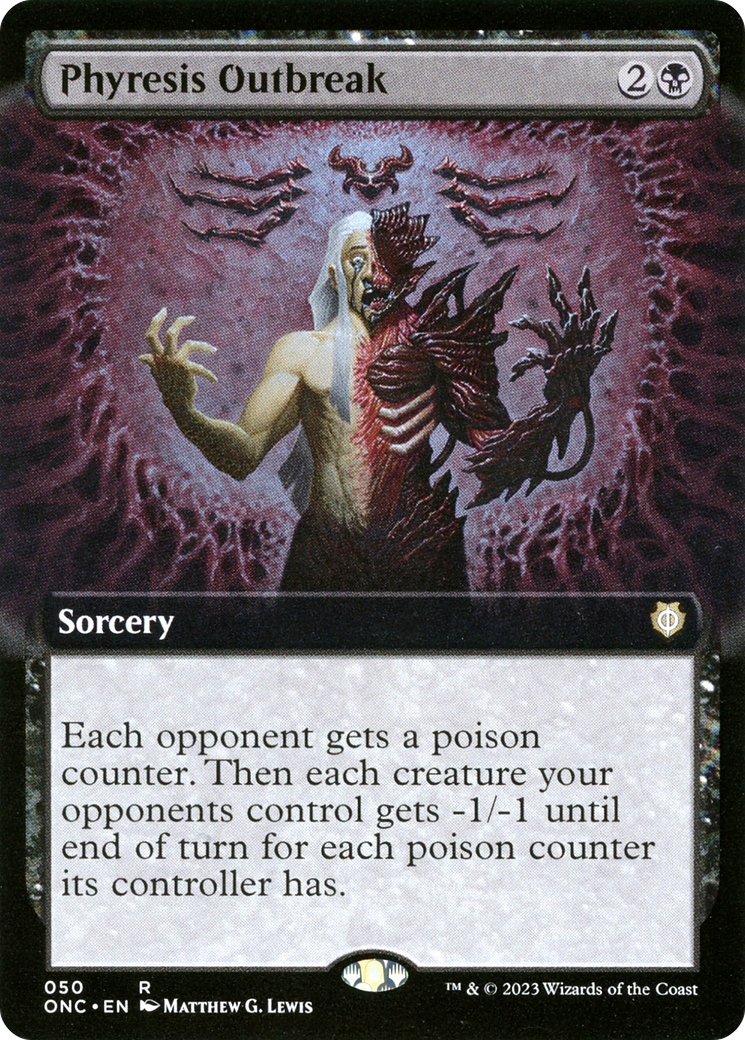 Phyresis Outbreak (Extended Art) [Phyrexia: All Will Be One Commander] - Magic: The Gathering - Card Brawlers | Quebec | Canada |