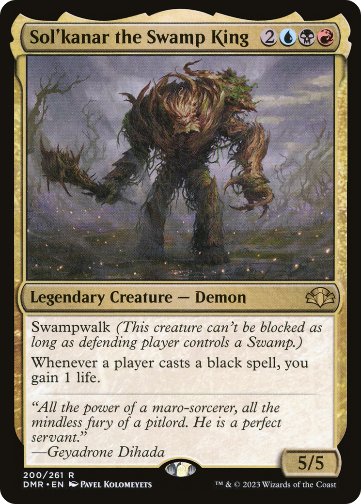 Sol'kanar the Swamp King [Dominaria Remastered] - Magic: The Gathering - Card Brawlers | Quebec | Canada |