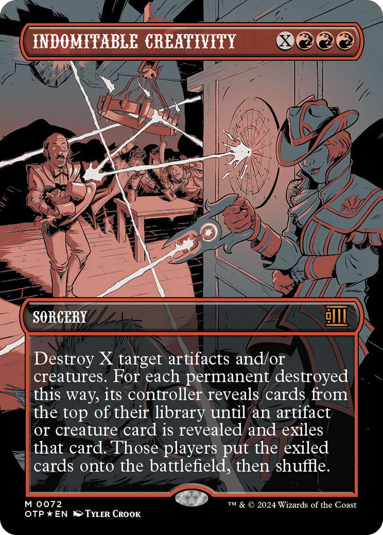 Indomitable Creativity (Textured Foil) [Outlaws of Thunder Junction: Breaking News] - Magic: The Gathering - Card Brawlers | Quebec | Canada |