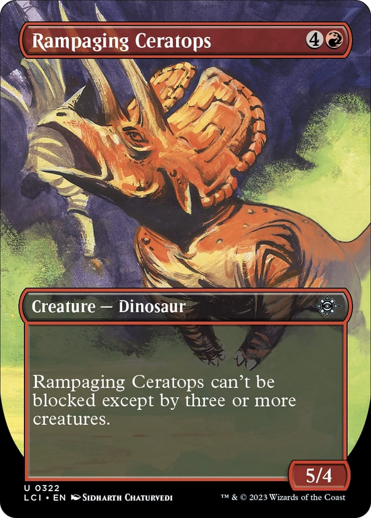 Rampaging Ceratops (Borderless) [The Lost Caverns of Ixalan] - Magic: The Gathering - Card Brawlers | Quebec | Canada |