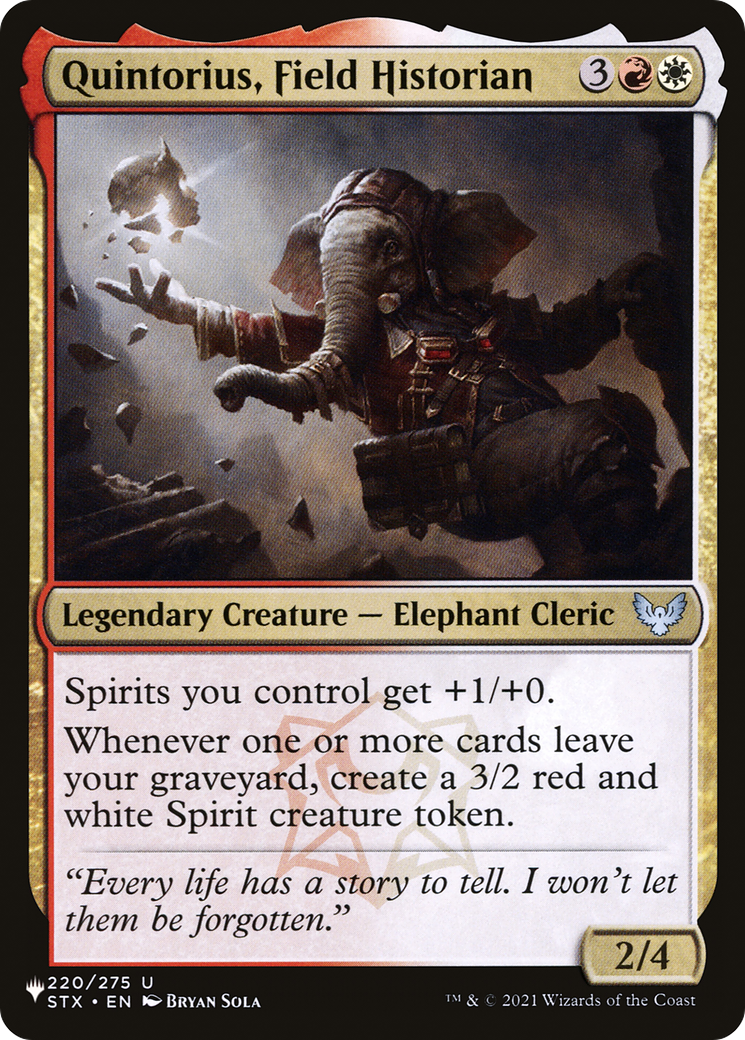 Quintorius, Field Historian [The List] - Magic: The Gathering - Card Brawlers | Quebec | Canada |
