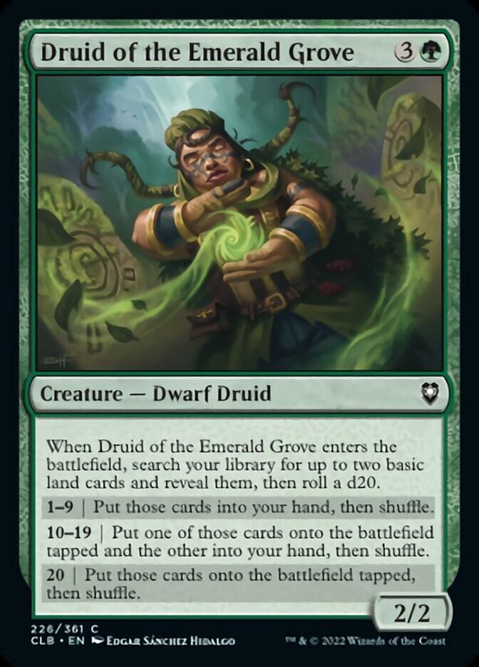 Druid of the Emerald Grove [Commander Legends: Battle for Baldur's Gate] - Magic: The Gathering - Card Brawlers | Quebec | Canada |