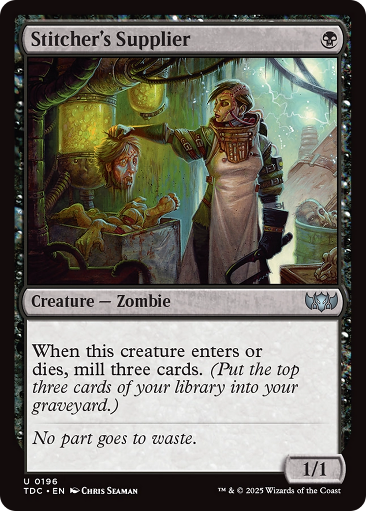 Stitcher's Supplier [Tarkir: Dragonstorm Commander] - Magic: The Gathering - Card Brawlers | Quebec | Canada |