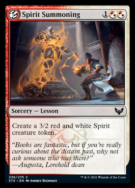 Spirit Summoning [Strixhaven: School of Mages] - Magic: The Gathering - Card Brawlers | Quebec | Canada |