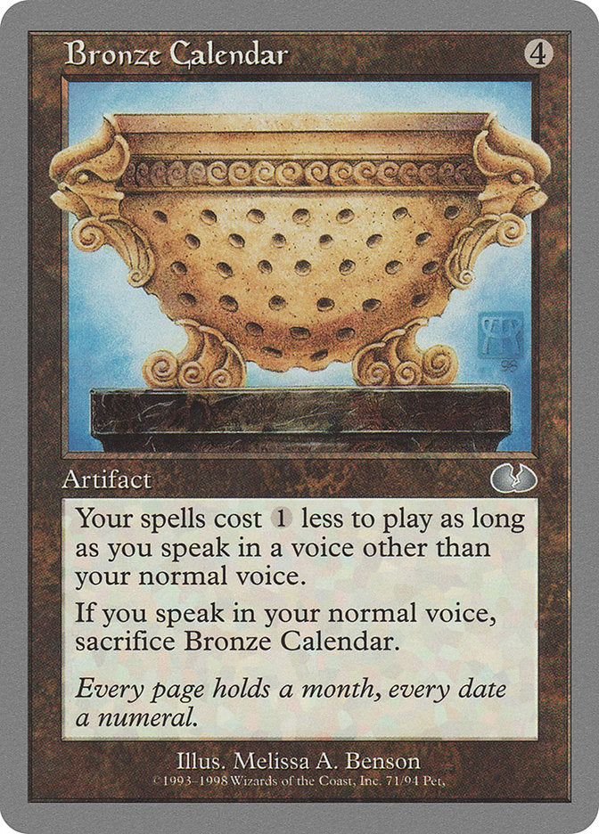 Bronze Calendar [Unglued] - Magic: The Gathering - Card Brawlers | Quebec | Canada |