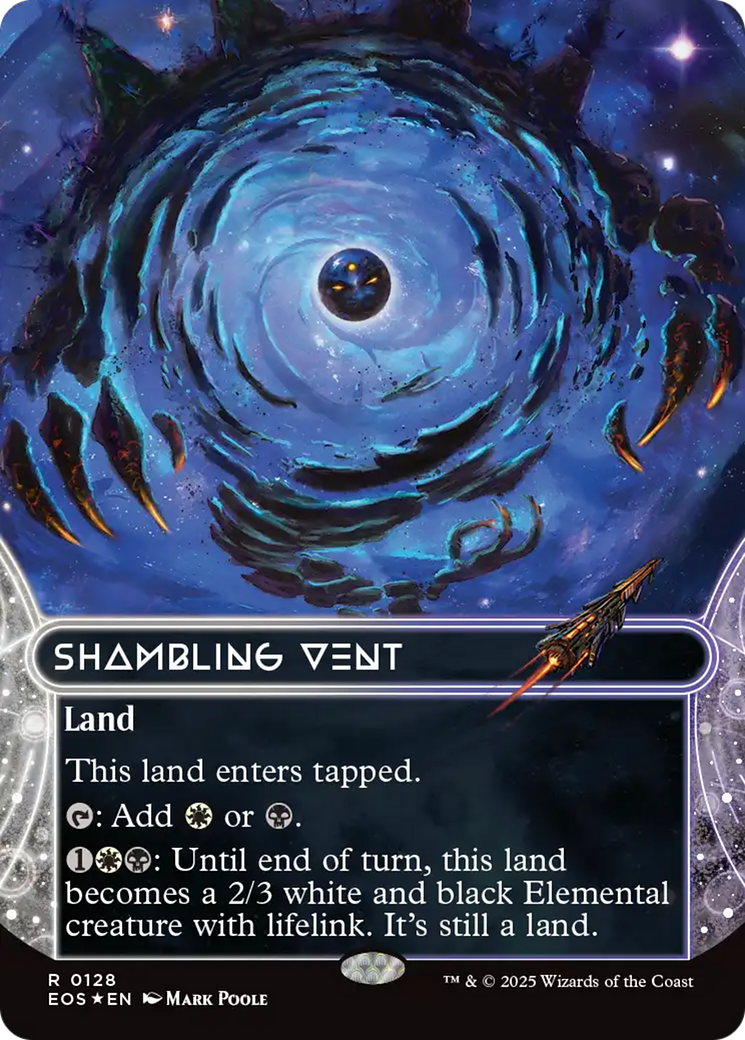 Shambling Vent (0128) (Borderless) (Galaxy Foil) [Edge of Eternities: Stellar Sights] - Magic: The Gathering - Card Brawlers | Quebec | Canada |
