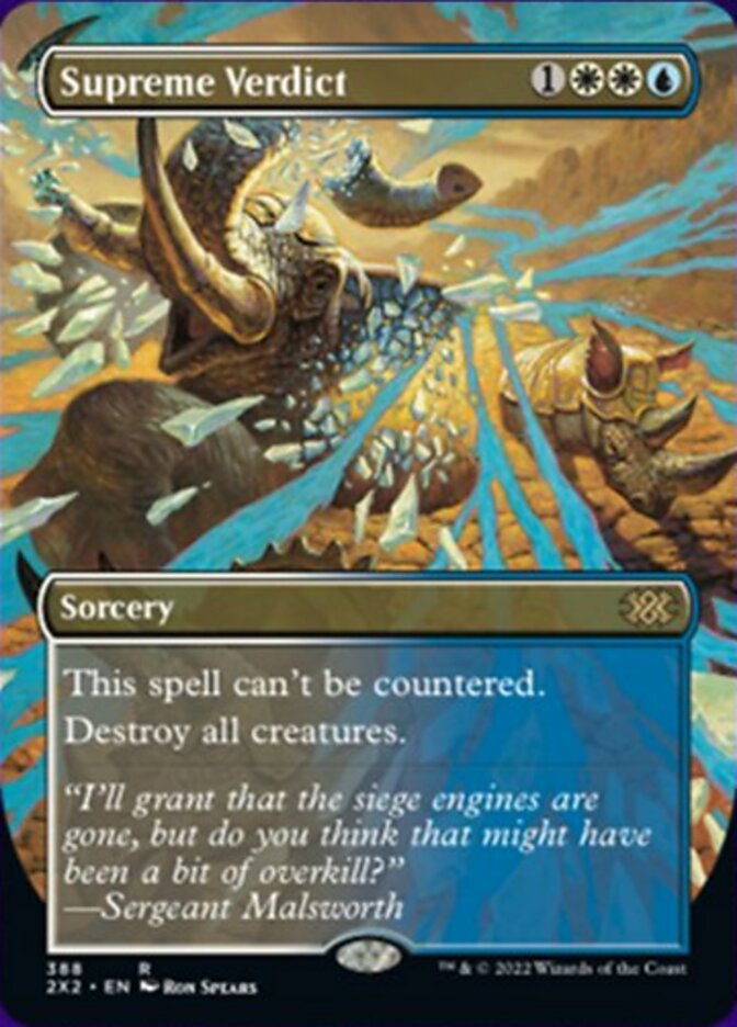Supreme Verdict (Borderless Alternate Art) [Double Masters 2022] - Magic: The Gathering - Card Brawlers | Quebec | Canada |