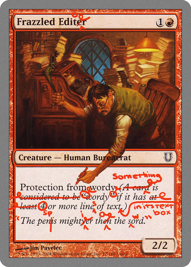 Frazzled Editor [Unhinged] - Magic: The Gathering - Card Brawlers | Quebec | Canada |