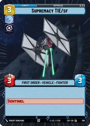 Supremacy TIE/sf (298) (Hyperspace) (298) [Legends of the Force] - Fantasy Flight Games - Card Brawlers | Quebec | Canada |