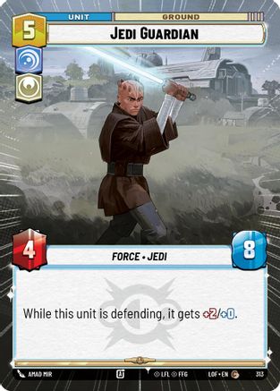 Jedi Guardian (313) (Hyperspace) (313) [Legends of the Force] - Fantasy Flight Games - Card Brawlers | Quebec | Canada |